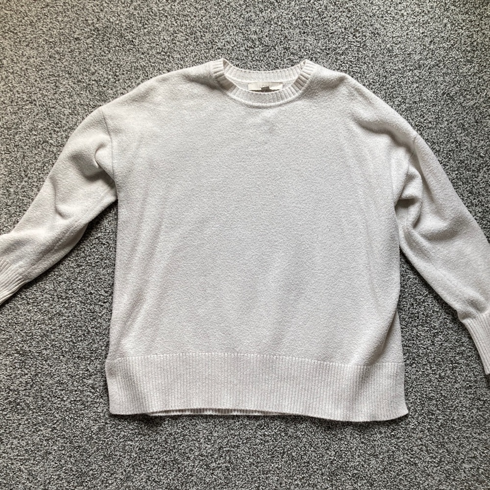 LOFT Soft white Knit Sweater